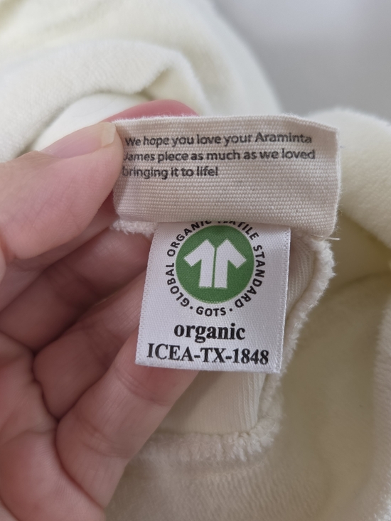 Araminta James Cream Crewneck Terry Sweatshirt - Picture 9 of 9